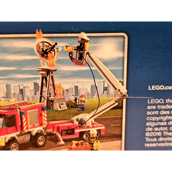 FIRE UTILITY TRUCK Lego City LEGO Set #60111 NEW Sealed RETIRED Unopened - Picture 12 of 15